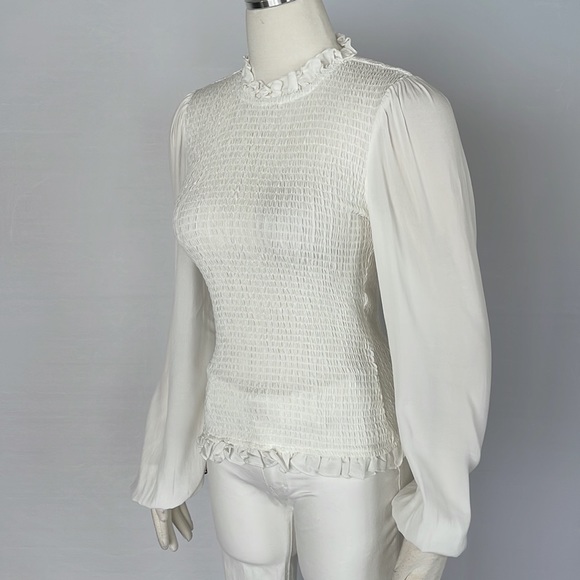 Venus Elastic Bodice Top White Size Small - Picture 4 of 9